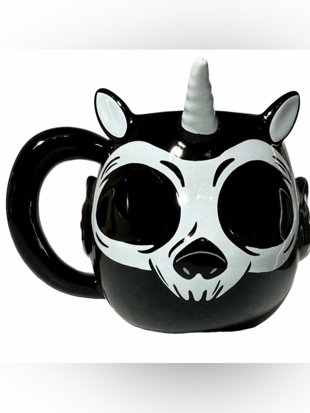 Killstar Mug 12 oz Monoceros Ceramic Black Demon Haunted Homeware